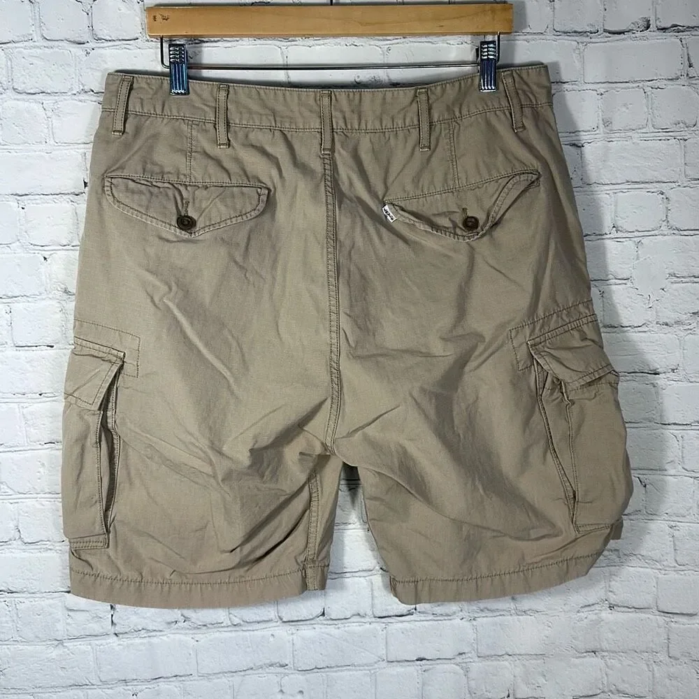 LEVI’S Mens Cargo Utility Shorts‎ size 36 White Tab khaki Shorts